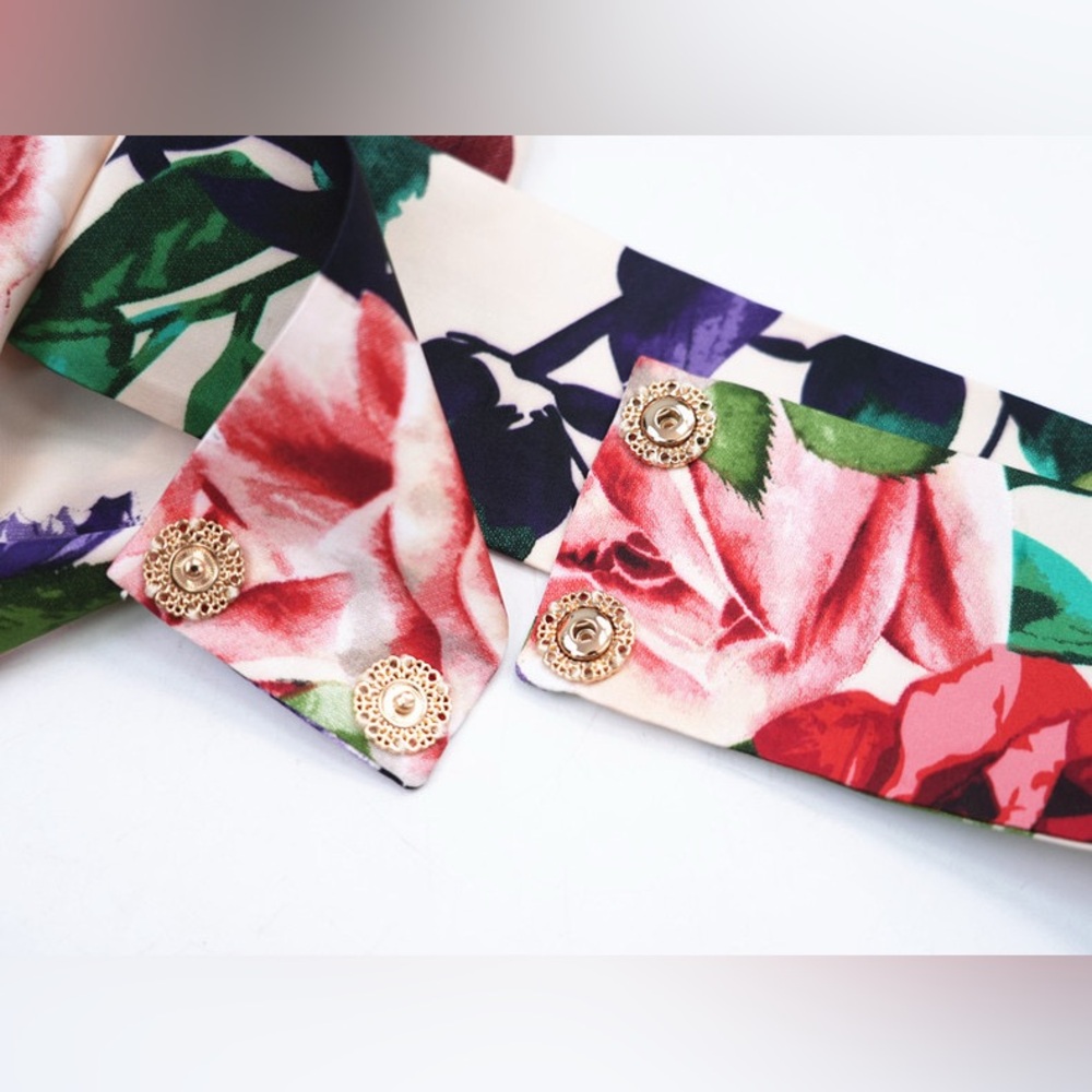 NEW Bronx and Banco Leo Maxi Dress in multi , Floral Cowl Neck Spaghetti Strap - Picture 11 of 11
